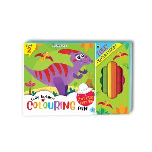 Colouring Book / Cute Toddlers Colouring Fun Books with Colour Pencils For Kids Age 3 - 7 Years
