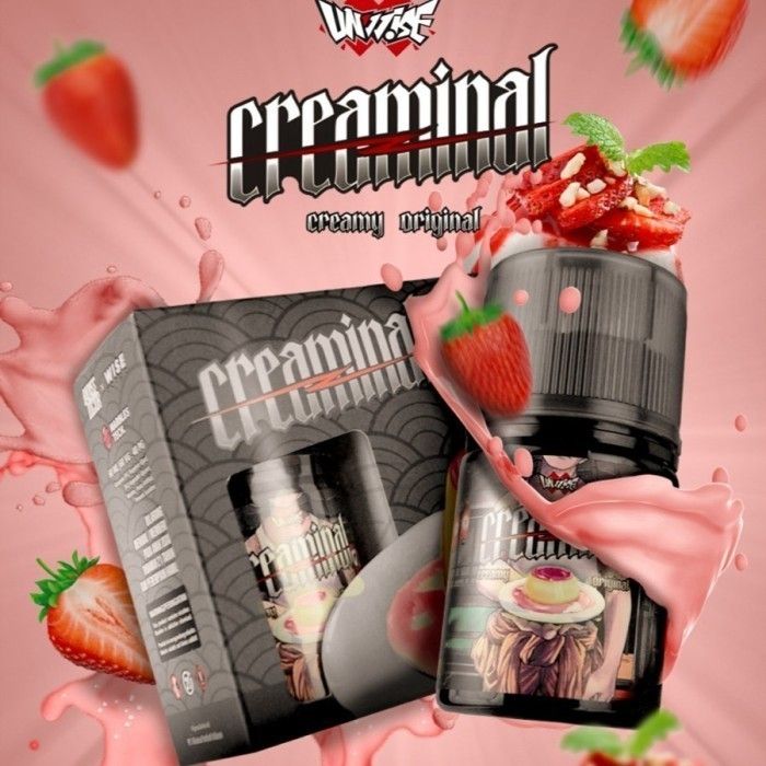 Creaminal Japanese Strawberry Pudding 60ML by Badass x Unwise - Liquid ...