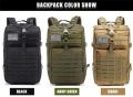 Camel Tactical Men's Backpack Travel Bag Outdoor Survival 3P Assault Bag EDC Molle Hiking Bag Hunting Bag 30L 45L. 