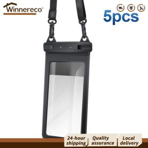 【Free Shipping】 5pcs Floating Phone Dry Bag with Lanyard for Secure Use in Water Activities