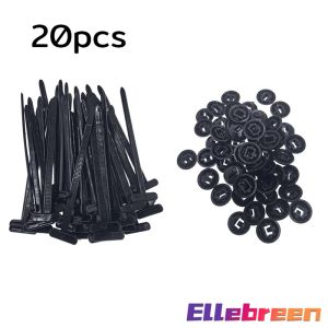 Ellebreen Universal Car Nylon Cable Tie Buckle Black Self-Locking Plastic Wire Ties 20/50/100PCS