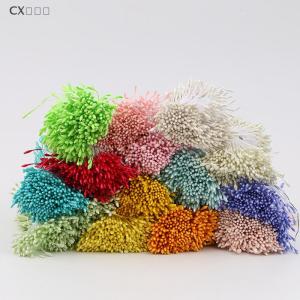 CX🎄💓💥 400 cái nhị hoa mini Hoa Ngọc Trai nhân tạo nhụy hoa hai đầu tự làm hoa thủ công cho trang trí đám cưới