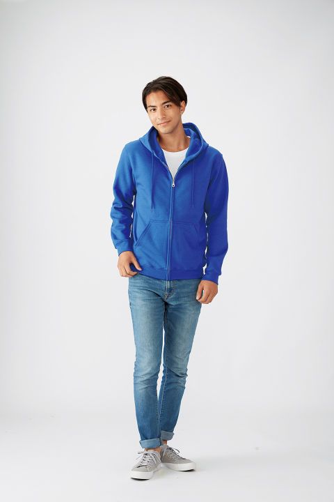 Gildan Full-zip Hooded Sweatshirt (Royal) Lazada PH