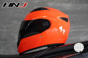 HNJ 855 PLAIN Motorcycle helmet full face for Man Single Visor helmet for Woman
