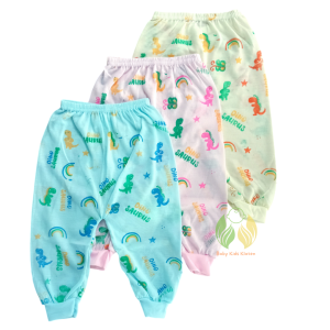 PROMO 12 Pcs 6 Pcs Celana Panjang Bayi Motif Dino Warna