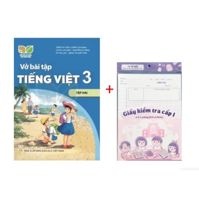 Sách - Vở bài tập Tiếng việt 3 tập 2 (Kết nối) + tập giấy kiểm tra cấp 1