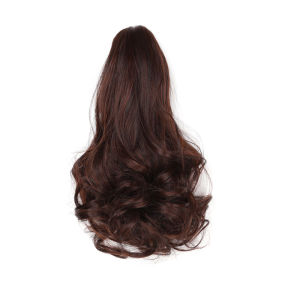 Synthetic Long Hair Wig Women Clip In Ponytail Hair Extensions Curly Hairpiece