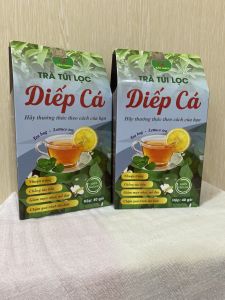 80 gói trà diếp cá túi lọc trà túi lọc diếp cá thanh nhiệt nhuận tràng nóng trong người giải độc gan mát gan mụn nhọt