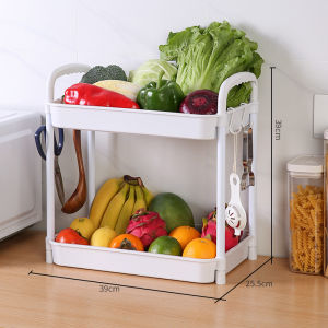 1pc Multi-layer Plastic Storage Rack Small Organizer For Kitchen Bathroom Bedroom Living Room Mobile Shelving