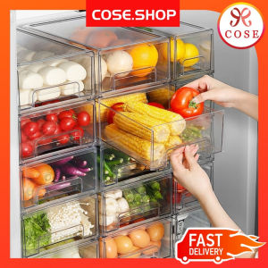 COSE Fridge Organizer Drawer Freezer Storage Box Refrigerator Organizer Box Fridge Storage Food Storage Container Kitchen Organizer Food Box Refrigerator Storage Box Bekas Simpan Makanan Bekas Simpan Peti Sejuk Balang Plastik冰箱收纳盒冰箱保鲜盒