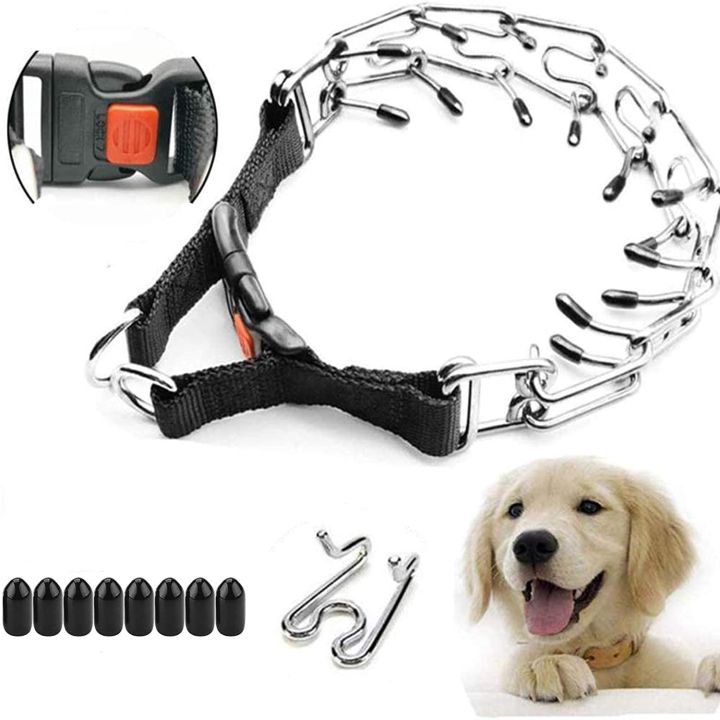 Supet Dog Prong Collar Adjustable Dog Training Collar with Quick Release Buckle Lazada PH