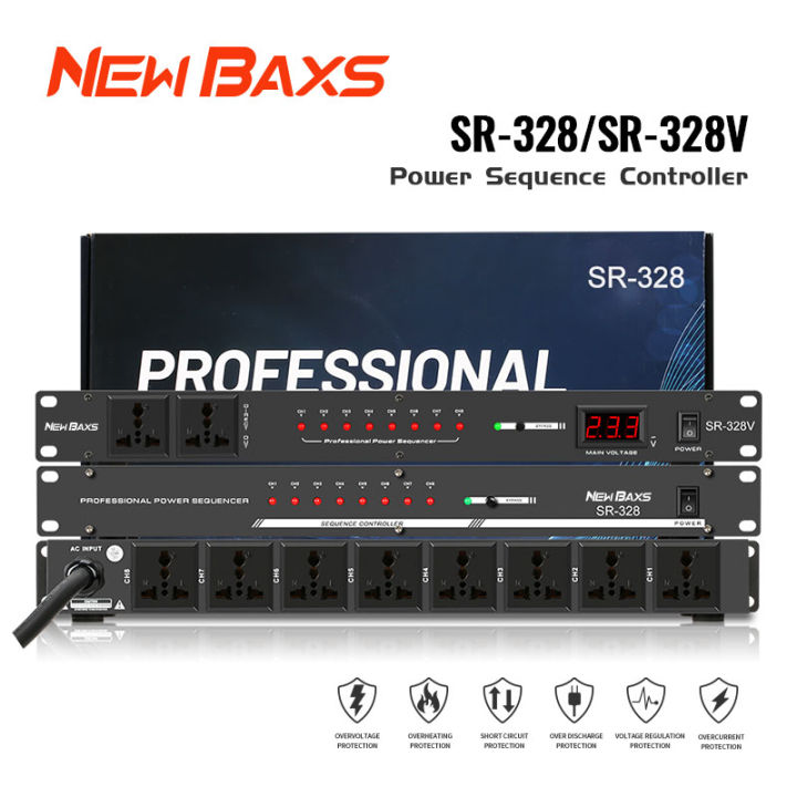 NEW BAXS SR-328/SR-328V Power Controller 10-Channel Stop Kontak