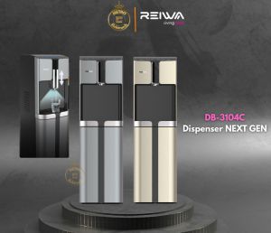 DISPENSER REIWA DB-3104C UVC KOMPRESOR GALON BAWAH HOT - COOL - NORMAL NEXT GEN DB3104C