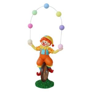 Juggling chú hề điêu khắc với đầy màu sắc bóng nhựa figurine nonslip cơ sở văn phòng nhà cửa Tabletop Kệ decors Quà Tặng