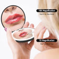 Led Compact Mirror,Rechargeable 1x/10x Magnification Compact Mirror With Light,Dimmable Small Travel Makeup Mirror,Pocket Mirror For Handbag,Purse,Handheld 2-Sided Mirror,Gifts For Girls. 