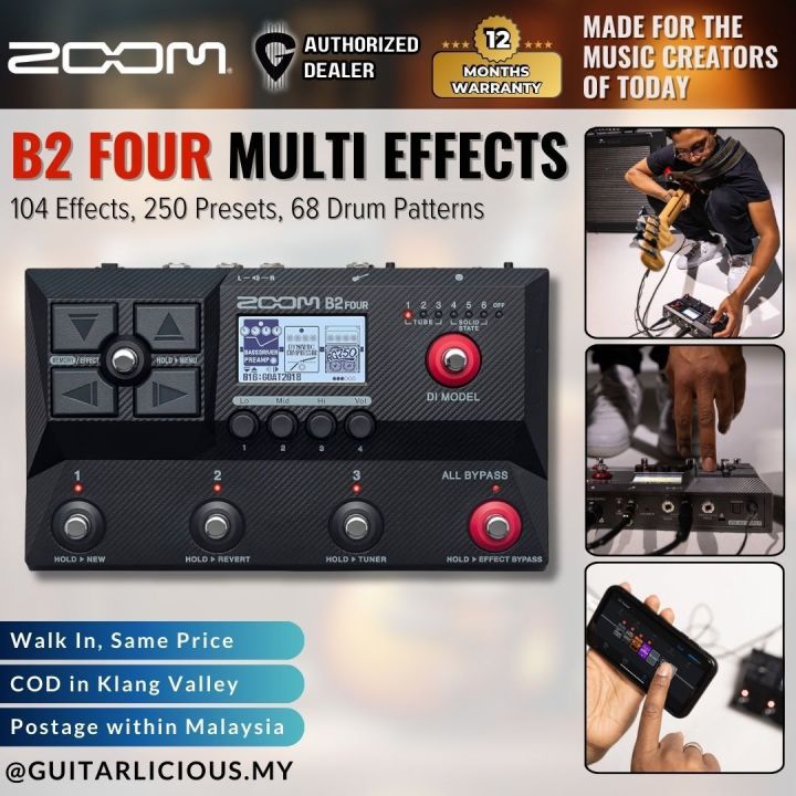 Zoom B2 FOUR Bass Multi-effects Processor ( B-2 Four / B-2 Four ) | Lazada