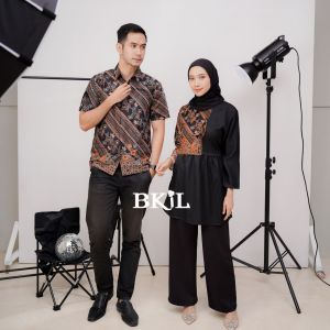 Couple Batik Pasangan Atasan Batik Pria Dan Wanita Harga Sepasang