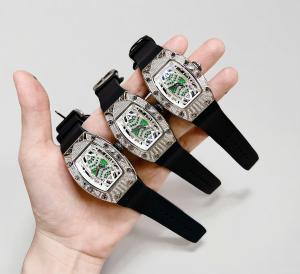 DHSG Đồng Hồ Nữ Thạch Anh Quartz HANBORO 964 Tonneu Diamond Dây Cao Su Size 36mm Kèm Hộp