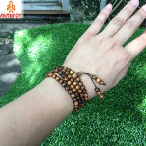 [GỖ THƠM] Chuỗi đeo tay nam nữ phong thủy 108 hạt Gỗ Bách Xanh 6 mm thơm mát mang lại sự thư thái dễ chịu may mắn bình an