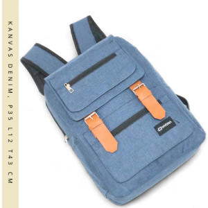 [LOKAL COD GAN] [BERKUALITAS] TAS Ransel Laptop Simpel Stylish BackPack MultiFungsi kantong depan