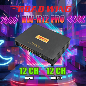 ROAD WING RW-H12PRO 31EQ 12CH DSP Amplifier 10 IN 12 OUT 8×60W + 2×120W Max Bluetooth 5.0 USB Lossless Auto Impedance For Proton Perodua Ready Stock