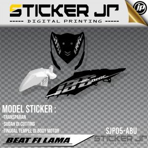 Striping Beat BEAT FI 2012-2015 Lis VIETNAM Bahan Transparan Sudah Cutting