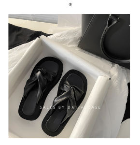 รองเท้าแตะมัฟฟิน พื้นหนา หัวเหลี่ยม กันลื่น แฟชั่นฤดูร้อน สําหรับผู้หญิง