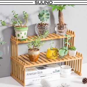 Plant Rack Table Wooden Plant Rack For Indoor Office Desk Organizer Mini Cactus Rack Rak Pasu Bertingkat Rak Pokok
