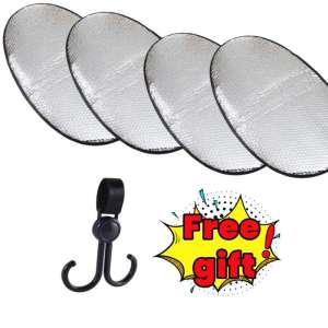 【Free gift 】Buy 1 get 1 Motorcycle Waterproof Reflective Aluminum Foil Film Heat Insulation Pad Seat Cover Sunscreen Pad