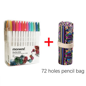 MONAMI Plus Pen 3000 Water Based Ink 60 Colors Lettering Journaling Drawing Felt Tip Sign Pens Fine Point Cute School Supplies