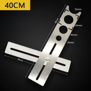 Adjustable Tile Locator To Wall Marking Position Ruler Ceramic Hole Cutter Tile Drill Marble Opener Construction Tool
