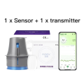 Aidex năng động máu glucometer cgm cảm biến mặc liên tục đường huyết hệ thống giám sát thời gian thực đường huyết màn hình. 