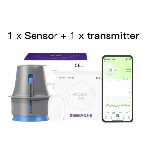 Aidex Dynamic Blood Glucose Monitoring CGMS 24h Realtime Monitor Scan Free Multilingual System Remote Monitoring Freestyle Libre