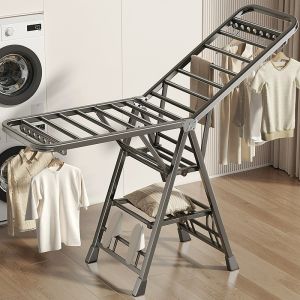 Clothes Drying Rack Laundry Clothes Drying Rack Stand Laundry Rack Drying Rack Laundry Carbon steel new design foldable wing-shaped clothes drying rack manufacturer of retractable quilt dryers