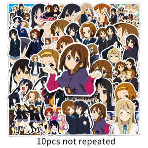 50pcs Anime Nhật Bản K-ON! Sticker nữ tính thẩm mỹ Nhãn dán trang trí máy tính xách tay Nhật ký nhãn dán vinyl không thấm nước