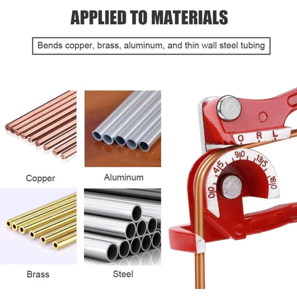 thumbnail image 2 of 3-in-1 Manual Tube Bender For 1/4, 3/8, 1/2 Inch Copper & Aluminum Tubes – HVAC & Repair Tool 2 of 9