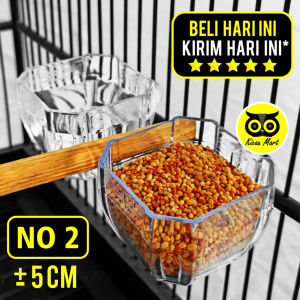 KICAU MART Cepuk Wadah Pakan Burung Cepuk Segi 8 Delapan No 2 Emboss Batik Merek Sempati Cepuk Tempat Makan Minum Burung Murai Batu Kacer Jalak Lovebird Kenari Branjangan