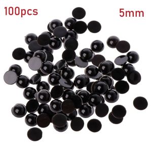WUYUEONG 100pcs Thủ công mỹ nghệ DIY 3-12mm Nhựa Mắt an toàn màu đen Phụ kiện búp bê Động vật làm con rối Bears Felting