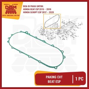 Paking CVT Beat ESP (PSP) Gasket Packing AJS Perpak Bak Blok Block CVT Honda Beat POP Scoopy Fi