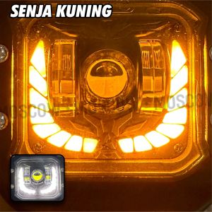 LAMPU TEMBAK REFLEKTOR DEPAN LAMPU UTAMA MOTOR BODY BESI LED LAMPU TEMBAK MOTOR DEPAN MOTOR GOOD QUALITY LAMPU SENJA VARIASI LAMPU MOTOR DEPAN LAMPU REFREKTOR HIGT LOW