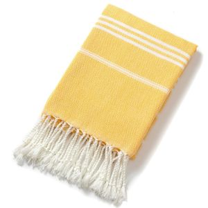 MELODI có tua rua Khăn tắm biển Thổ Nhĩ Kỳ Sọc màu 90180cm Khăn tắm Mềm mại Bông Polyester Khăn khô nhanh Thể thao