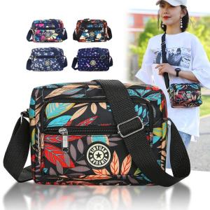 New Nylon Canvas Womens Cloth Single Shoulder Diagonal Messenger Bag Large Capacity Crossbody Bags Middle and Elderly Leisure