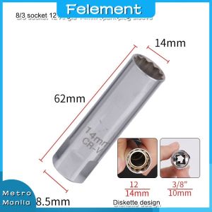 14/16mm Magnetized Drive Spark Plug Socket Set 3/8 Inch Steel Spark Plug Socket Wrench