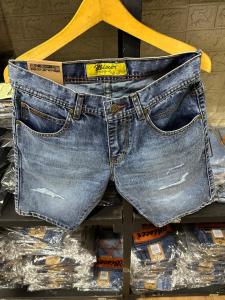 MC WISCER Celana Pendek Pria Jeans Model Sobek Kantong Bulat Bahan Denim Tidak Melar Skinny Distro