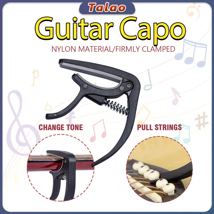 Talao Guitar Capo Quick Change Clamp Key Acoustic Classic Guitar Capo