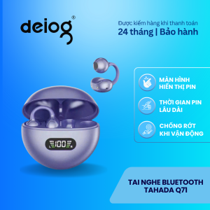 Tai nghe Bluetooth TAHADA Q71 âm thanh rõ nét kết nối nhanh pin lâu thiết kế nhỏ gọn tiện lợi