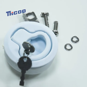 Thuyền Slam Chốt 2.4 cửa Flush kéo Slam Chốt Vòng Nhựa Cho Thuyền Cửa Hatch Tủ kéo Khóa Sàn Hatch Cửa