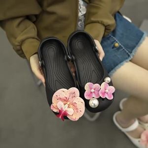 [Free Shipping] Ballet Perforated Shoes 2026 Spring New Model Slip-On Hollow-Out Seaside Beach Sandals Lazy Shoes