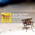4Roll Sticky Insect Hanging Paper Powerful Flycatcher Sticker Sheet Pest Control Insecticide Double-sided Adhesive Tape 78cm/roll. 