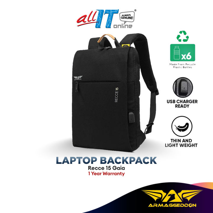 Armaggeddon Recce 15 GAIA 14 Inch Laptop Backpack Black Mint Beige armaggeddon-recce-15-gaia-14-inch-laptop-backpack-black-mint-beige